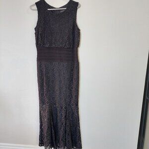 Enfocus Studio formal lace gown long dress Black Size 10